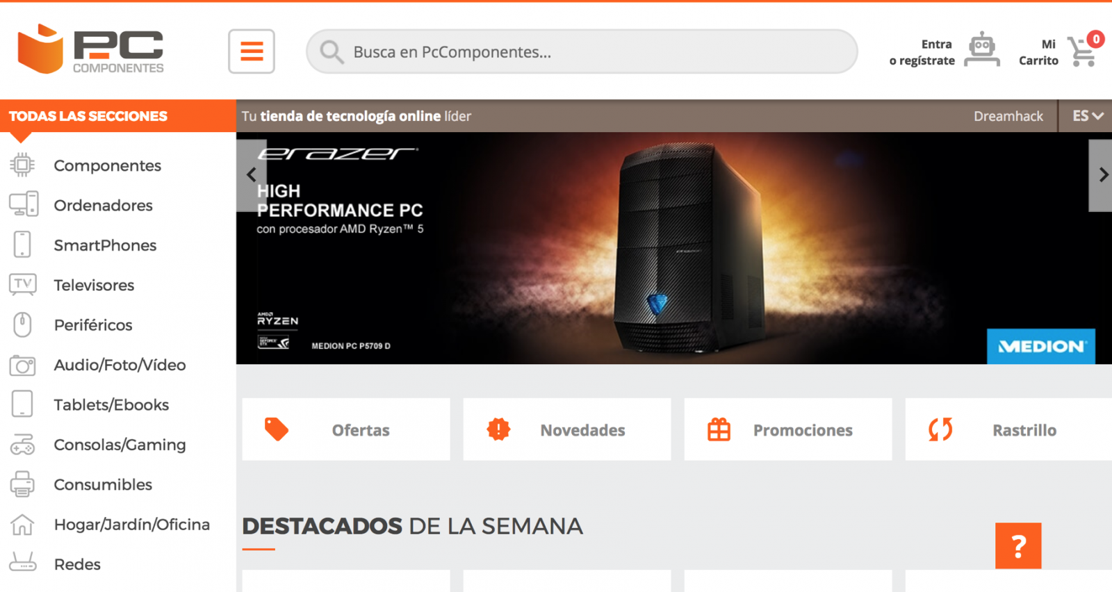 tienda online pc-componentes